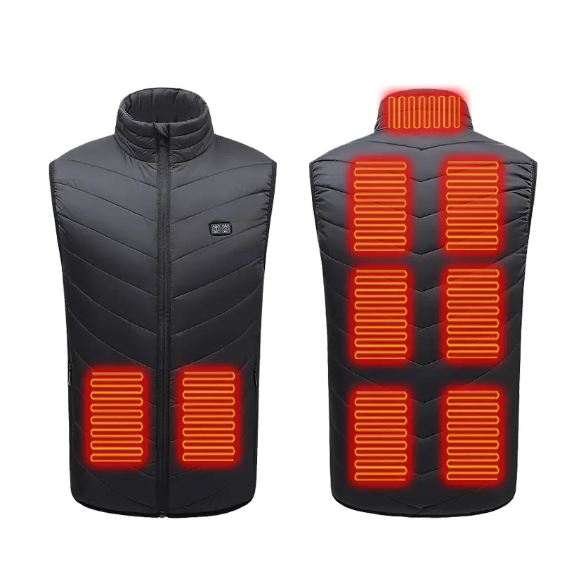 Experience Ultimate Warmth with Our Nine-Zone Heated Vest – Stay toasty in the coldest weather, anytime, anywhere!