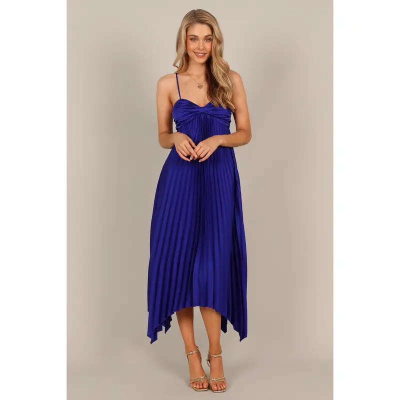 princess polly baby blue dress River Island Big & Tall skinny suit pants in navy check main image 1