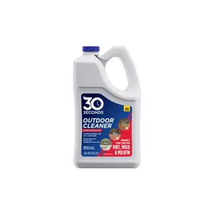 30 SECONDS Outdoor Cleaner - Cleans Stains Caused by Algae, Mold and Mildew, 1 Gallon Concentrate