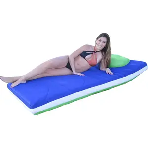 Main Access  6 x 3 ft. Sky & Lime Aqua Duo Floating Mattress