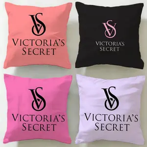 lingerie brand Victoria's Secret Cushion Cover Ultra-Soft Reversible Plush Pillow Cover | Double-sided fluffy comfort for car, sofa, bedroom | Skin-friendly fabric | Easy clean & maintain | Stylish home decor | Perfect gift for family & friends