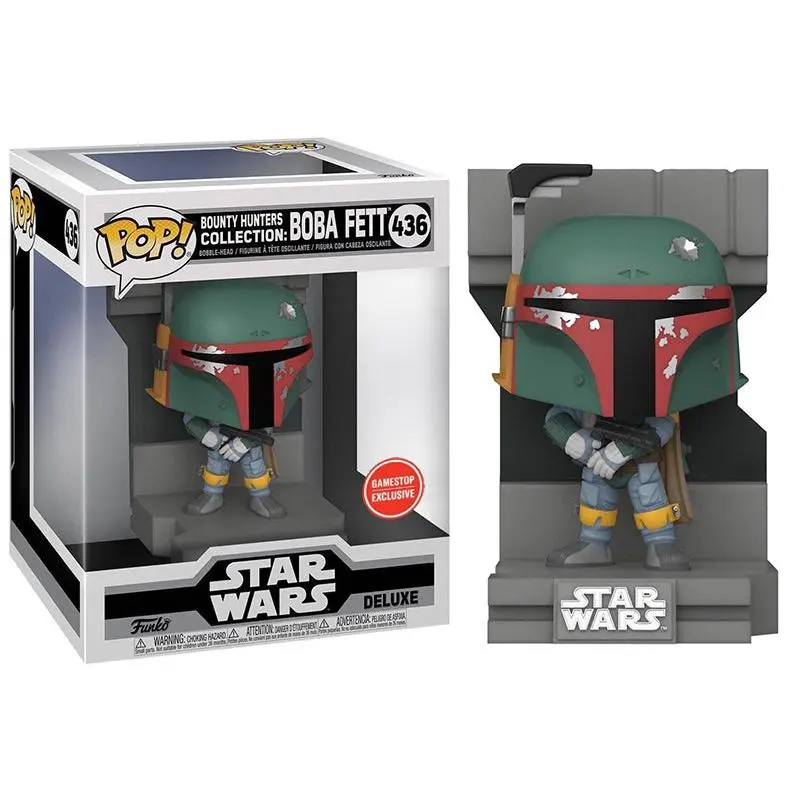 Funko Pop! Bounty Hunters Collection: Boba Fett Deluxe 436 - GameStop Exclusive Vinyl Figure