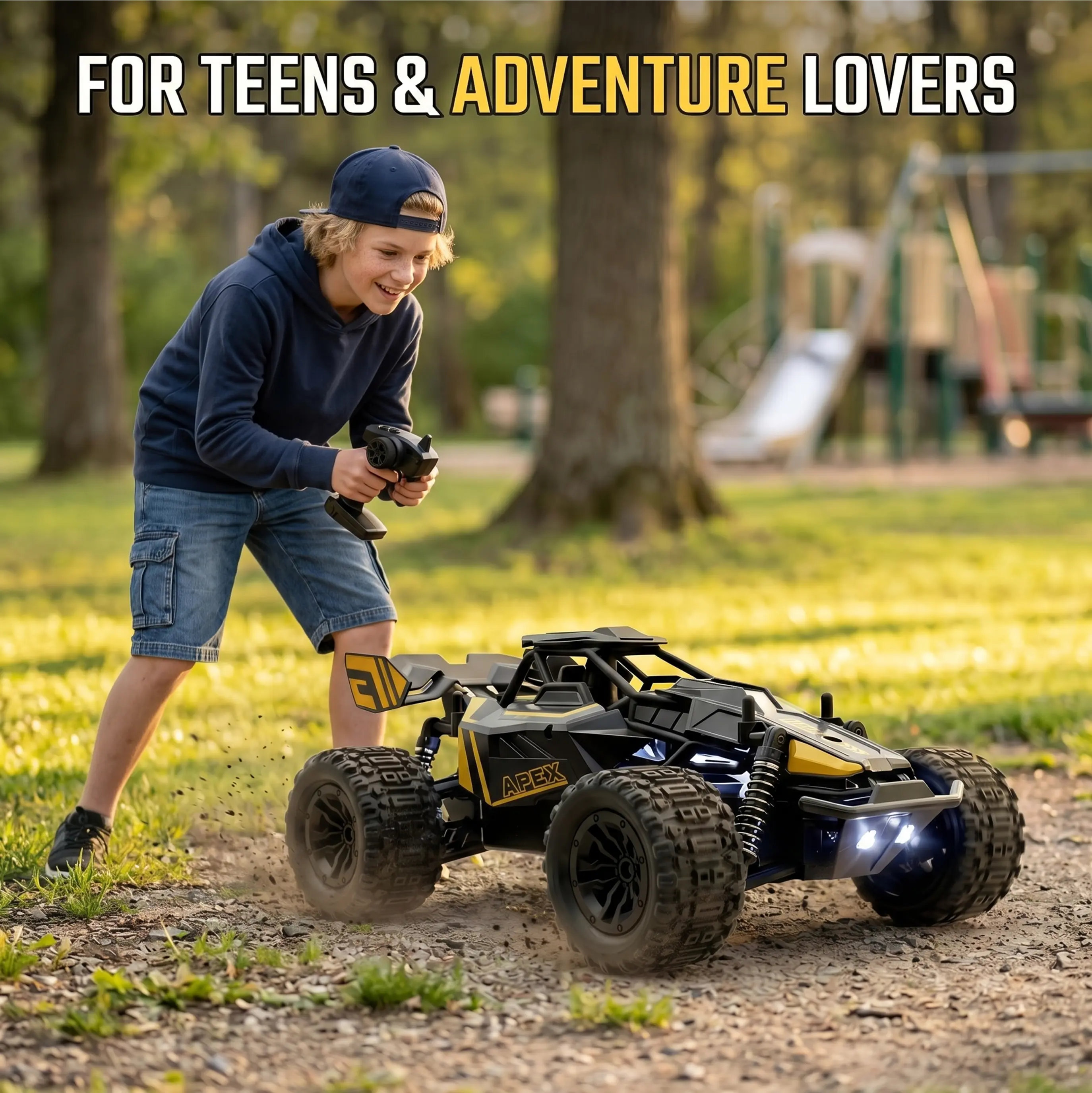 High-speed Remote-controlled Car,High Performance 1:20 Scale All-Terrain RC Off-Road Truck, Fast High Speed Remote Control Car, Durable Off-Road RC Vehicle for Outdoor Adventure, Perfect for Sand, Grass, Rocks & Rough Terrain