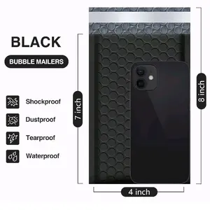 50 Bubble Mailers 4x8 Inch Waterproof Self-Sealing Padded Envelopes for Sports Cards and Slabs.