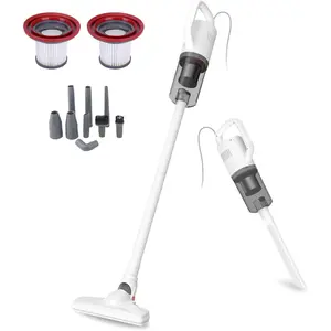 Stick Vacuum Cleaner, Corded Handheld Vacuum Cleaner Mini Electric Broom for  Hardwood Floor  Litter Carpet Cleaning (16ft-Cord)