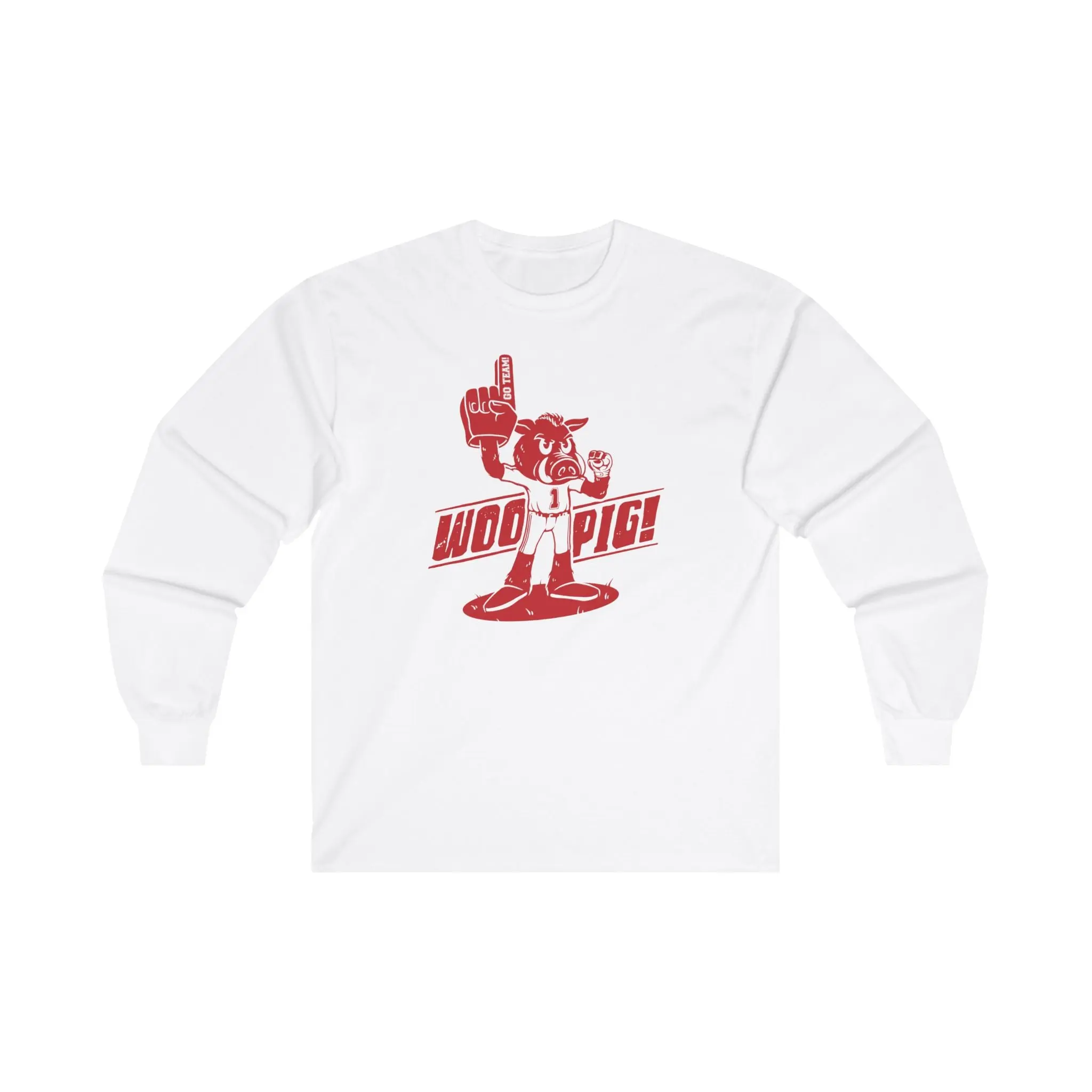 Woo Pig  Long Sleeve Tee arkansas razorback