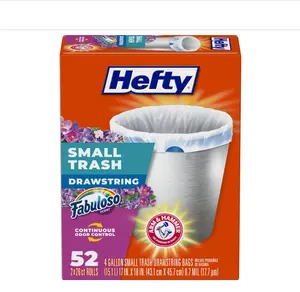 Small Trash Bags, Fabuloso Scent, 4 Gallon, 52 Count