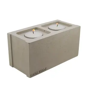 Mini Cinderblock Candle Tea Light Holder