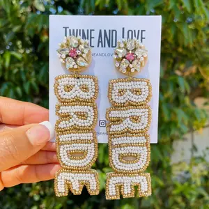 Bride Beaded Earrings