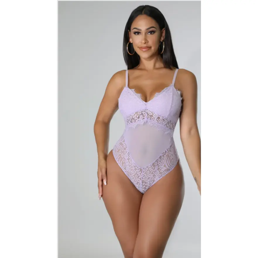 Head Turner KT Lace Bodysuit - Lavender