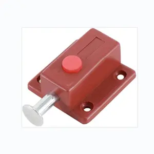 Abs Plastic Spring Latch Automatic Button Cabinet Door Surface Mount Latches Set of 4, Durable and Easy to Install Kitchen Hardware