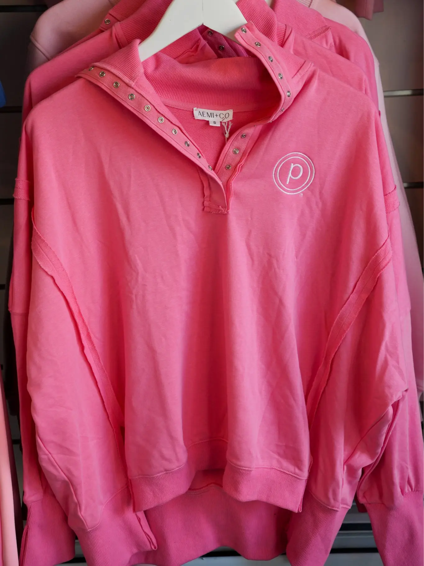 Pure Barre Snap Button Pullover