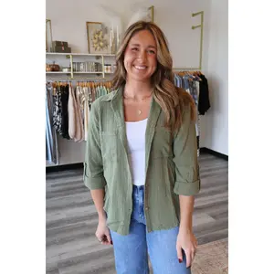 Ocean Washed Button Up