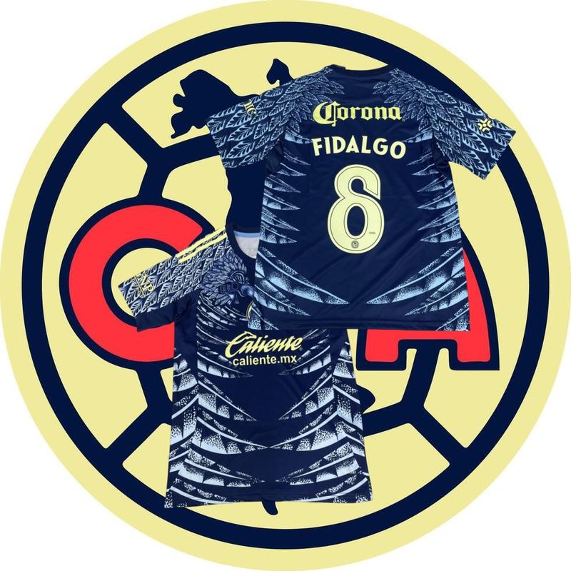 8# Fidalgo 25 26 Mexico LIGA MX Club America Away Soccer Jersey Fans Version Short Sleeve Jersey Quick Dry Football Jersey