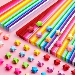 540 Sheets Origami Paper - 27 Color Combinations, Dual-Sided Star-Shaped Strips, Perfect for DIY Handmade Crafts