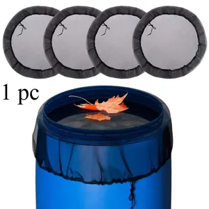 Garden Netting Cover, Outdoor Mesh Screen Rain Barrel Protector for Filtration & Pest Control, Keeps Mosquitoes, Leaves & Debris Away