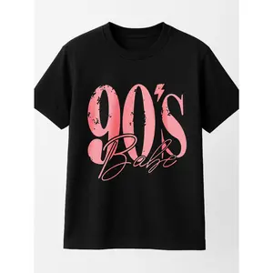 90s Babe T Shirt Black Casual Wear Personalized Unisex Women Top All Season Comfortable Breathable Short Sleeve Tee Suitable For Any Outfit Made In Usa