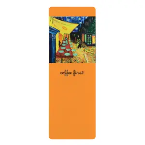 coffee first! yoga mat