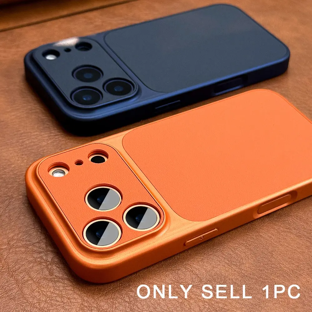 Luxury Business PU Leather Smartphone Case - Shockproof Flexible Edges, Big Window, Full Camera Protection - Unisex Handheld Cellphone Devices Accessory Compatible with iPhone 12–17 Pro/Pro Max/17 Air, Accessories