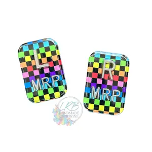 Dark Rainbow X-Ray Markers – Personalized Radiology Tech Markers – Handmade X-Ray Tech Gift - Acrylic Xray Marker Set