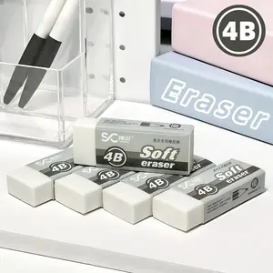 8/5pcs Art-Specific 4b Large Capacity Eraser Set, Dust-Free Erasing, Fine Texture, No Paper Stains, Ideal for Students and Artists