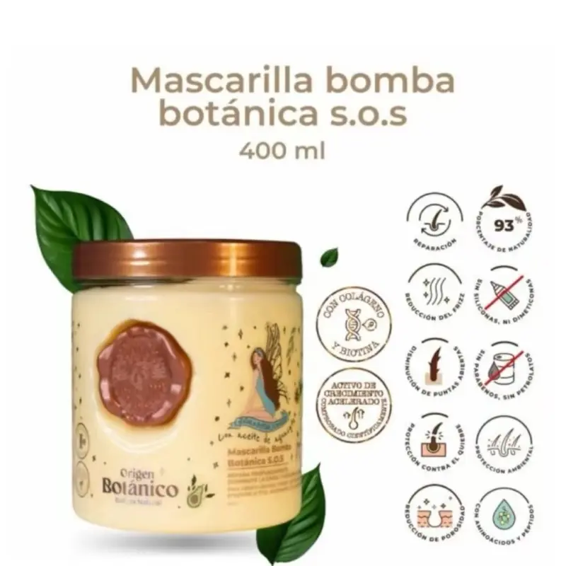 Ritual Botánico Mascarilla Botanica Capilar S.O.S | Deep Repair & Growth Care 400 ml