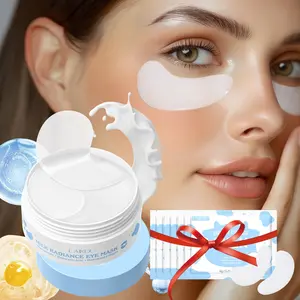 LAIKOU Milk Radiance Eye Mask, Hydrating, Brightening, Reducing Dark Circles, & Under Eye Bags, Nourishing & Moisturizing Gel Eye Patches for Refresh & Radiant Eyes