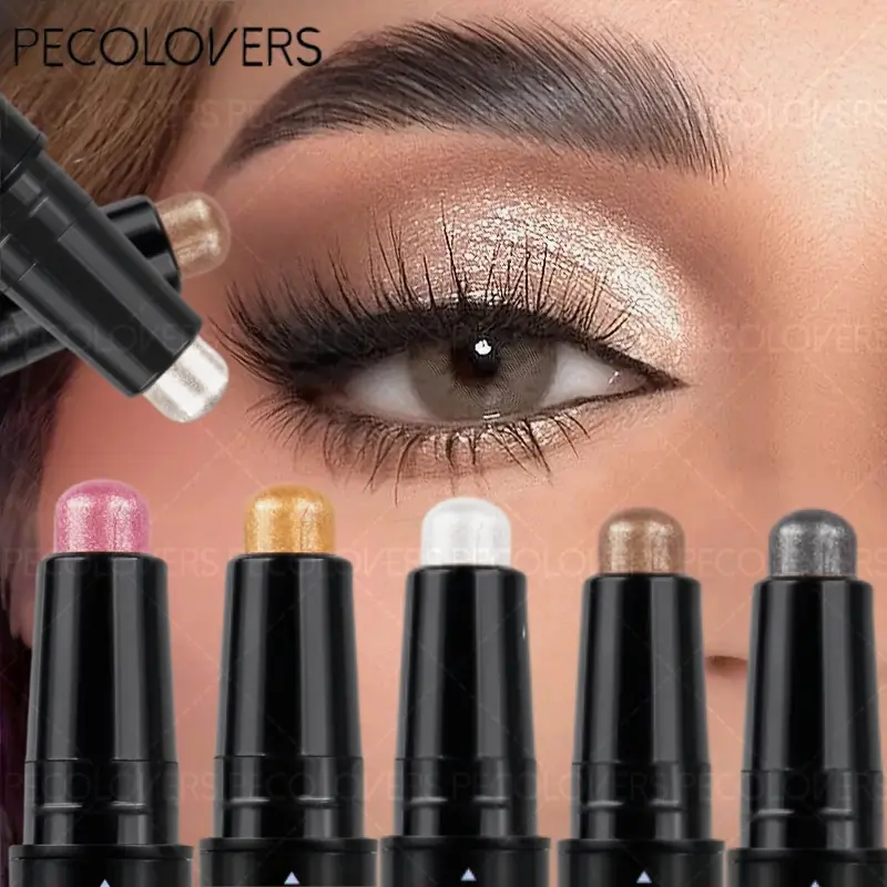 Pearlescent Eyeshadow Pencil Stick Glitter Shimmer Pigment Eye Shadow Liner Highlighter Pen Eyes Makeup Tools