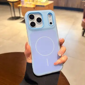 New Jelly Magnetic 2-in-1 Phone Case for iPhone 17/16/15/14/13/12/11 Pro Max & 16/15/14 Plus Dopamine Color-Blocking Minimalist Silicone Soft Case Lightweight Comfortable Grip