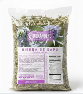 Kurandero Hierba de Sapo 4oz 113g Wildcrafted Herbal Cut for Traditional Infusions Natural Green Brown Tones Eryngium carlinae
