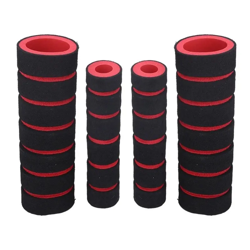 4pcs All-Purpose Anti-Slip Foam Grip Cover, Motorcycle and Bicycle Handlebar Protector, Motor Parts Accessories