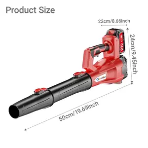 XYSD Cordless Leaf Blower: 650 CFM Electric Jet Blower with 21V 4.5Ah Battery, 6 Speed Modes Portable Leaf Blower for Lawn Care, Driveway, and Snow Removal Electric Snow Blower – Perfect Snow Shovel Replacement