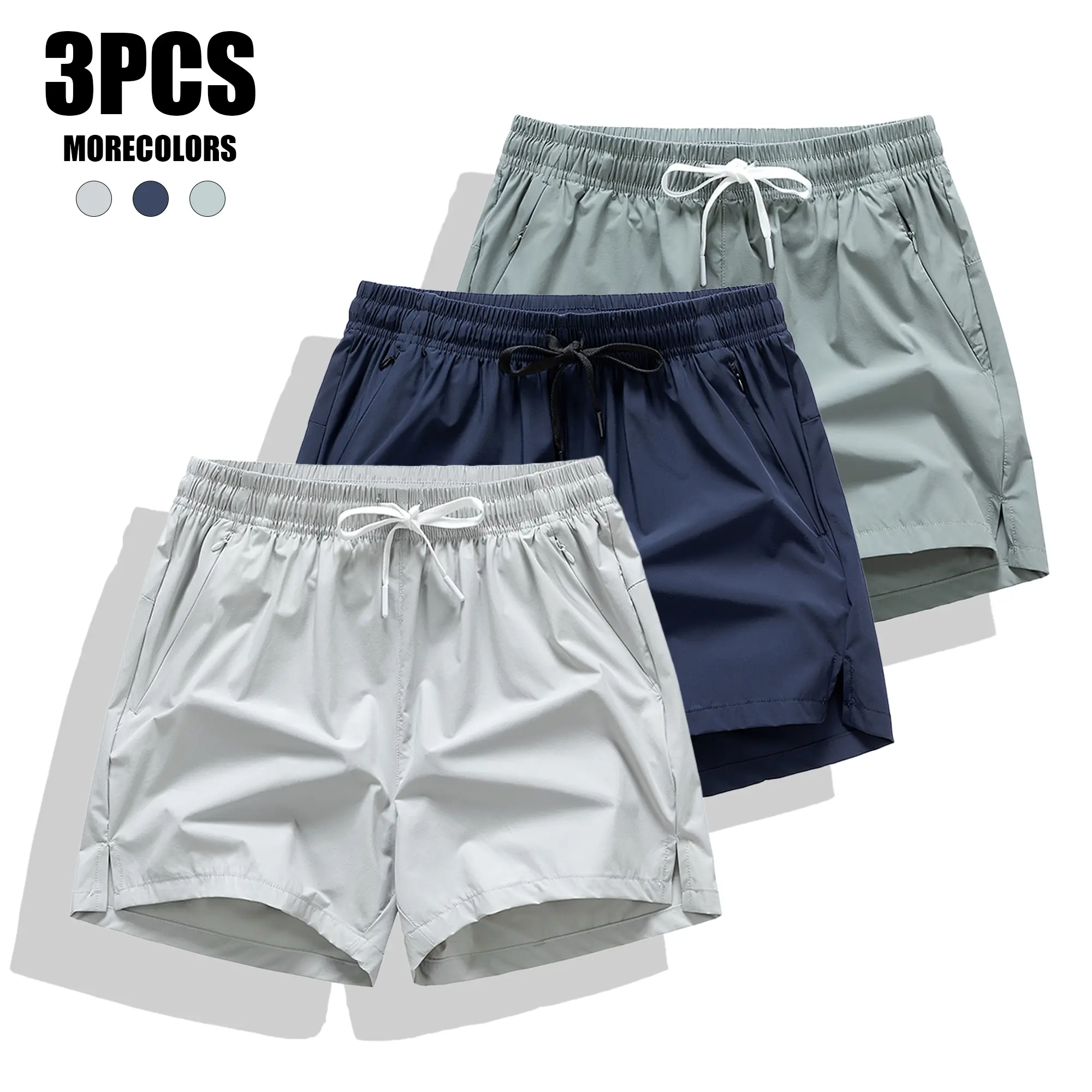 Off-white + dark blue + light green