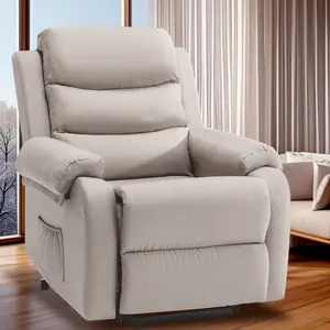 Korser Small Power Lift Recliner Chair for Elderly with Memory Function Linen Fabric 45°-155° Reclining Capacity Easy Assembly For Livingroom,Bedroom Adjustable Ergonomic