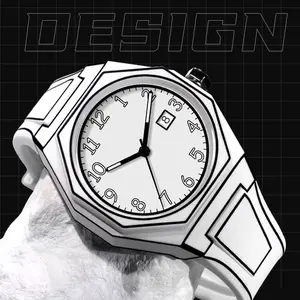 Fashionable Men's Watch, 3D Sketch Art Design with calendar,Silicone Case & Band, Analog Display, Battery-Operated Modern Creative Leisure