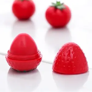 Lip Balm Strawberry - Red Lip Balm Shaped Like a Strawberry for Your Lip Care Needs Comfort Skincare Moisture Nourishing