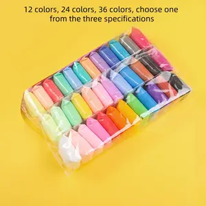 Colorful Clay Set 36 Colors, 12 Colors, 24 Colors, Perfect Holiday Gift, Indoor Playset for Kids Aged 3+, Non-Disposable Toy Kit