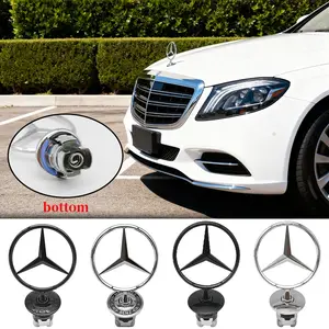Mercedes Front Hood Emblem Sticker Compatible with Amg W213 W223 W240 W212, Car Exterior Modification Accessories