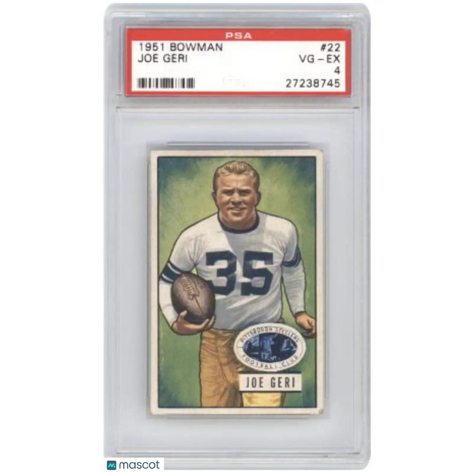 Joe Geri PSA 1951 Bowman #22 Football 4 Sports Memorabilia