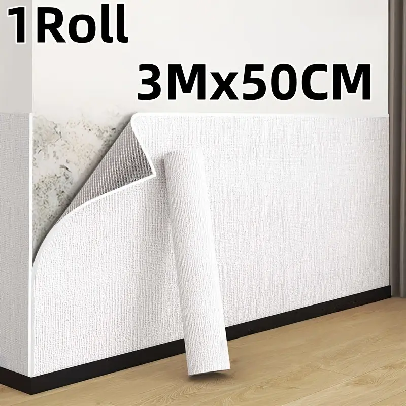 Self-Adhesive Insulating Soundproof Wallpaper Roll, Heat Resistant, Modern Minimalist, Easy Peel-And-Stick Installation, No Glue Needed