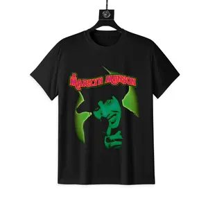 Vintage Cotton Black Graphic T-Shirt Marilyn Manson Unisex T-Shirt Smells Like Children