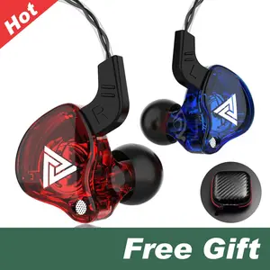 HIFI QKZ AK6 Portable Wired In-Ear Earphone, Wired Headphones With Mic, HiFi Subwoofer Noise Cancelling Wired Earphones for Game Sports, 3D Stereo Sound Headphones For Gym & Sports & Game, Headphones 8D Audio, Electronic Audio Earbud