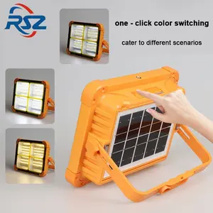 Waterproof Solar LED Work Light, Portable Hanging Emergency Lighting, Solar LED Lights, Solar Outdoor Lamp, Garden Decorative Lighting, for Garden, Camping, Street & Yard Decoration