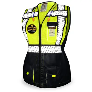 KwikSafety SPECIALIST Class 2 Safety Vest for Women (RELAXED FIT) ANSI OSHA Compliant Hi Vis Work Gear - Model No.: KS3337