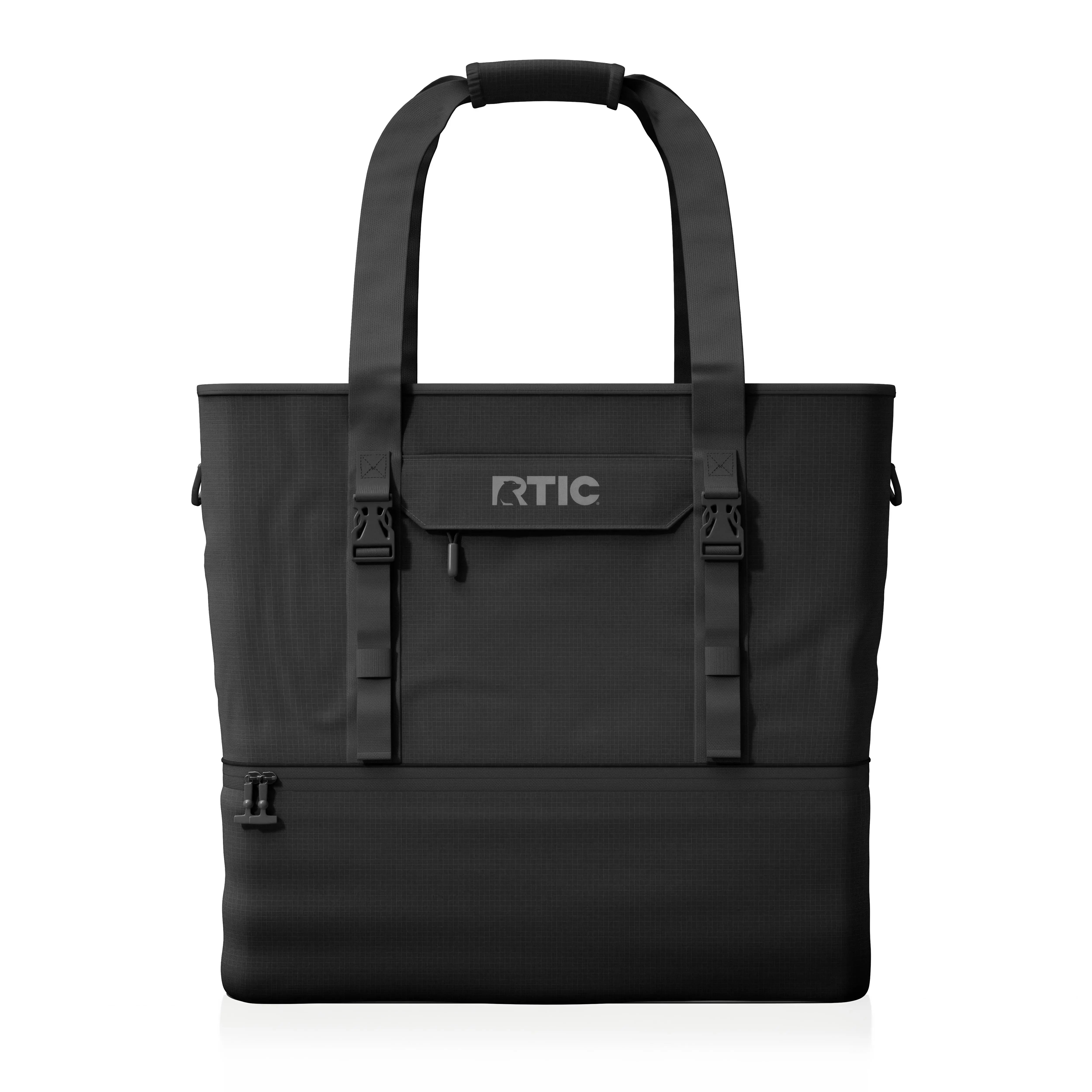 RTIC 24-Can, 25 Ltr, 2-in-1 Chillout Bag, Hybrid Cooler Bag with Cooler Compartment, Black