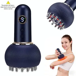 Electric Body Massage Meridian Brush, Multifunctional Home Scraping Massager, 9 Adjustable Settings, Ideal for Home Office Travel Use, Ideal for Shoulder, Neck, Back & Legs Full Body Relaxation Tool
