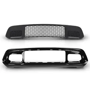 Front Lower Grille & Bumper Grill Bezel Fit For Jeep Grand Cherokee 2017-2022