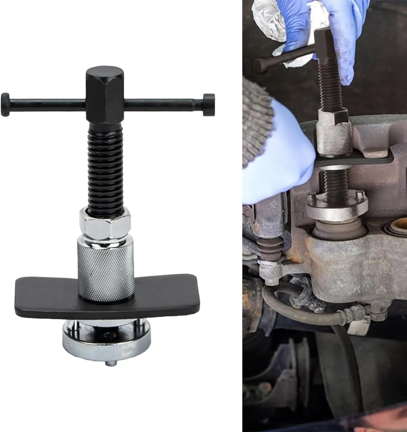 Car Brake Piston Wind Back Tool, 3pcs/Set Auto Rear Brake Caliper Piston Rewind Tool for Replacement of Brake Pad