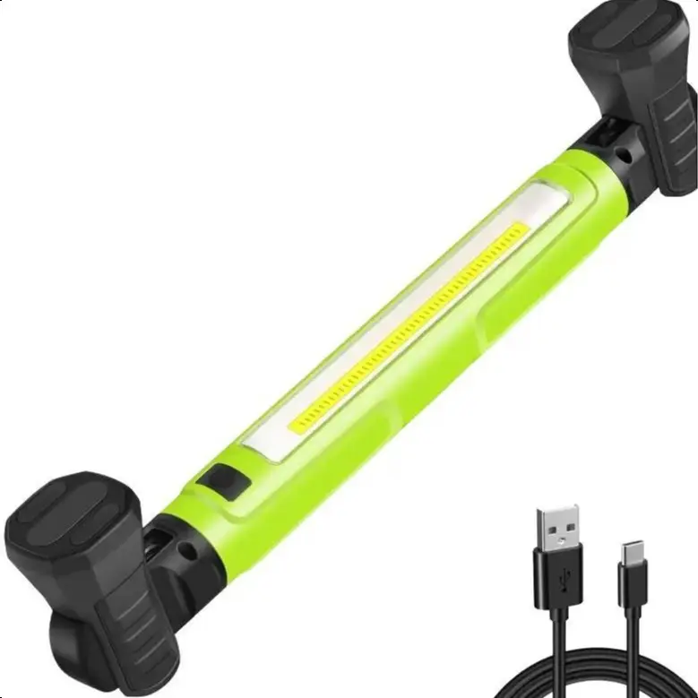 3000LM Work Light Flashlight, 5200mAh Rechargeable Underhood Lighting with Magnetic Base & Hanging Hooks, Handy Light for Car Repair/Garage/Job site/Power Outage/Emergency, Waterproof Durable Ledlight, Boyfriend Husband Father's Gift
