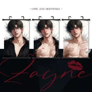 Love and Deep Space Fan art Zayne Fanart Wall Scroll - High Quality Fabric Poster, Zayne Collection Home Decor, Gift for Fans